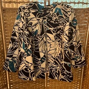 Open Front Bracelet-Length Jacket by Maggie Barnes